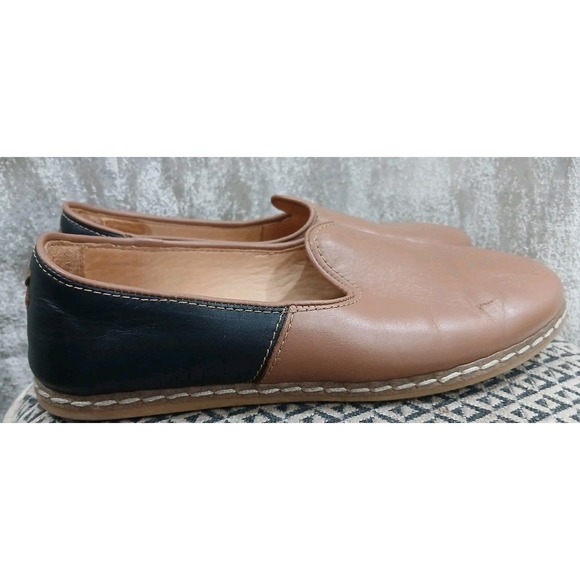 Charix Women's Camel Slip On Shoe EUR 39 US 8.5 Handcrafted Leather Flat - Picture 4 of 8